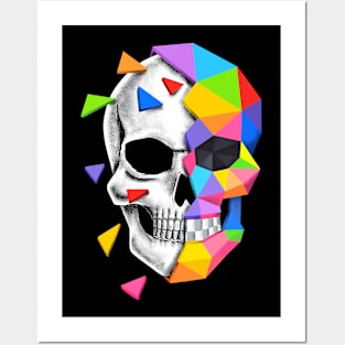 Skull Defragmentation Posters and Art